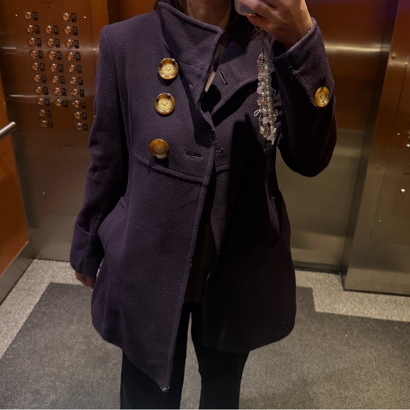 Michael Koris Purple Coat - Picture 2 of 5